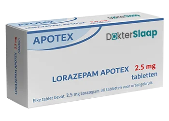 Lorazepam 2.5mg 30 Tabletten Dokterslaap.org